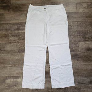 Soft Surroundings White Tencel Straight Leg Pants 14